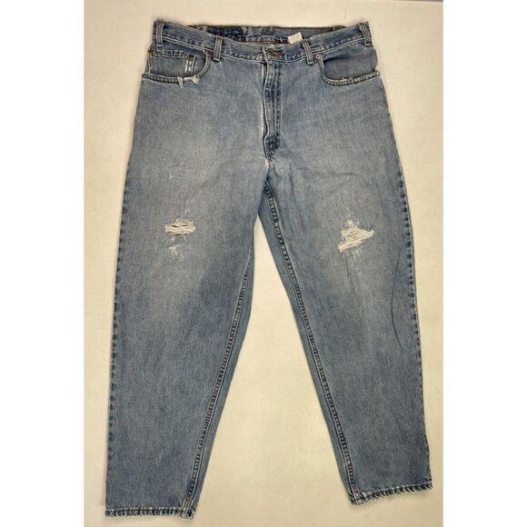 VINTAGE Levi's 560 Loose Fit Tapered Denim Jeans Men 35 X 29 Tag Size 36 x 30 - Picture 1 of 12